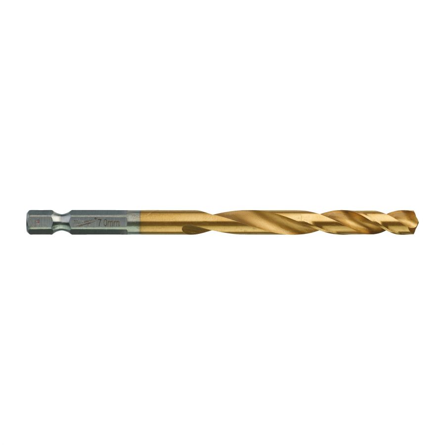 SHOCKWAVE Metallbohrer HSS-G RED HEX Titan 1/4  5er Pack 7,0 x 109 mm - 5 Stück